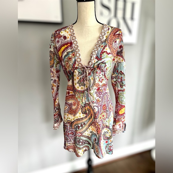 Athleta Other - Athleta Paisley Swim Cover-Up
